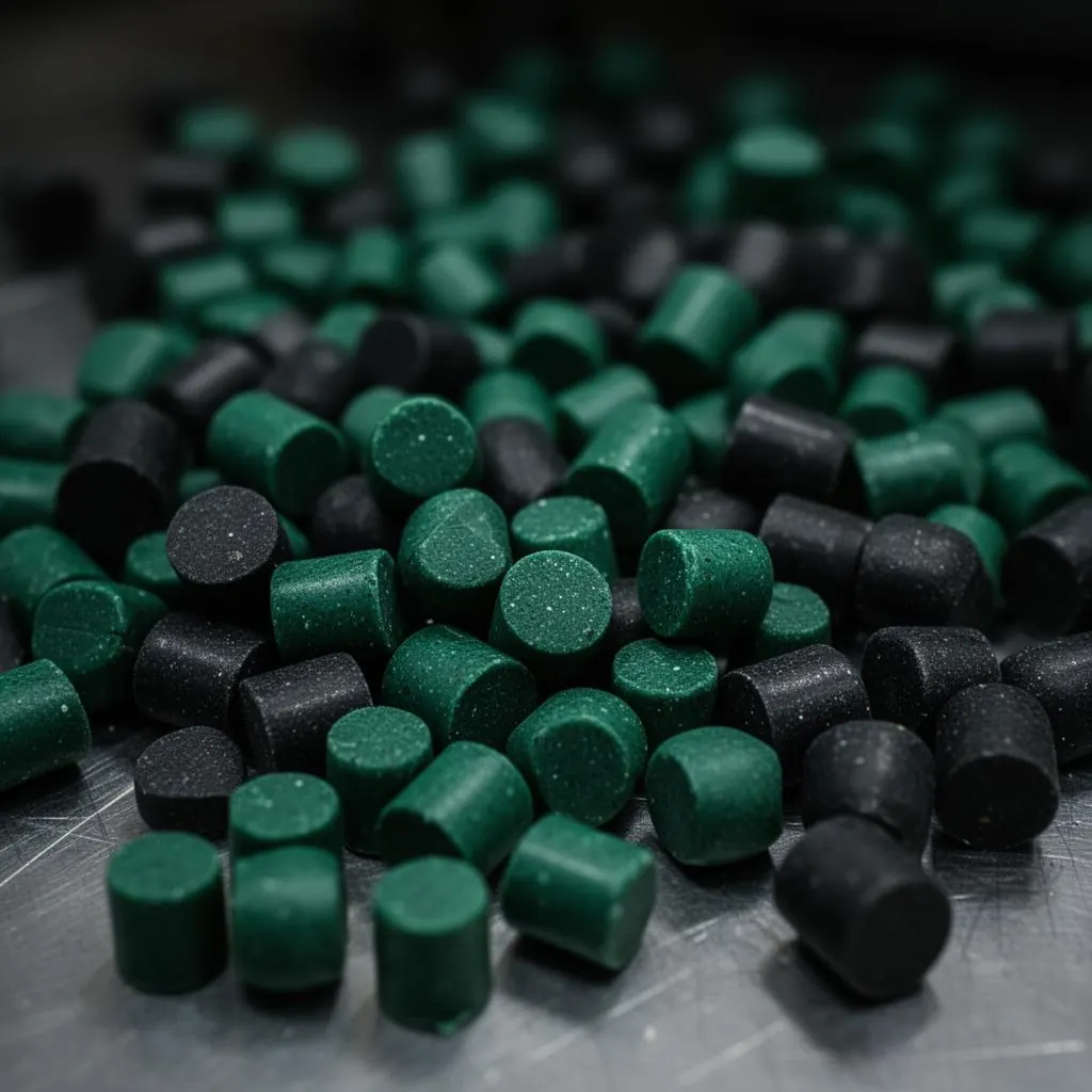 Recycled plastic pellets